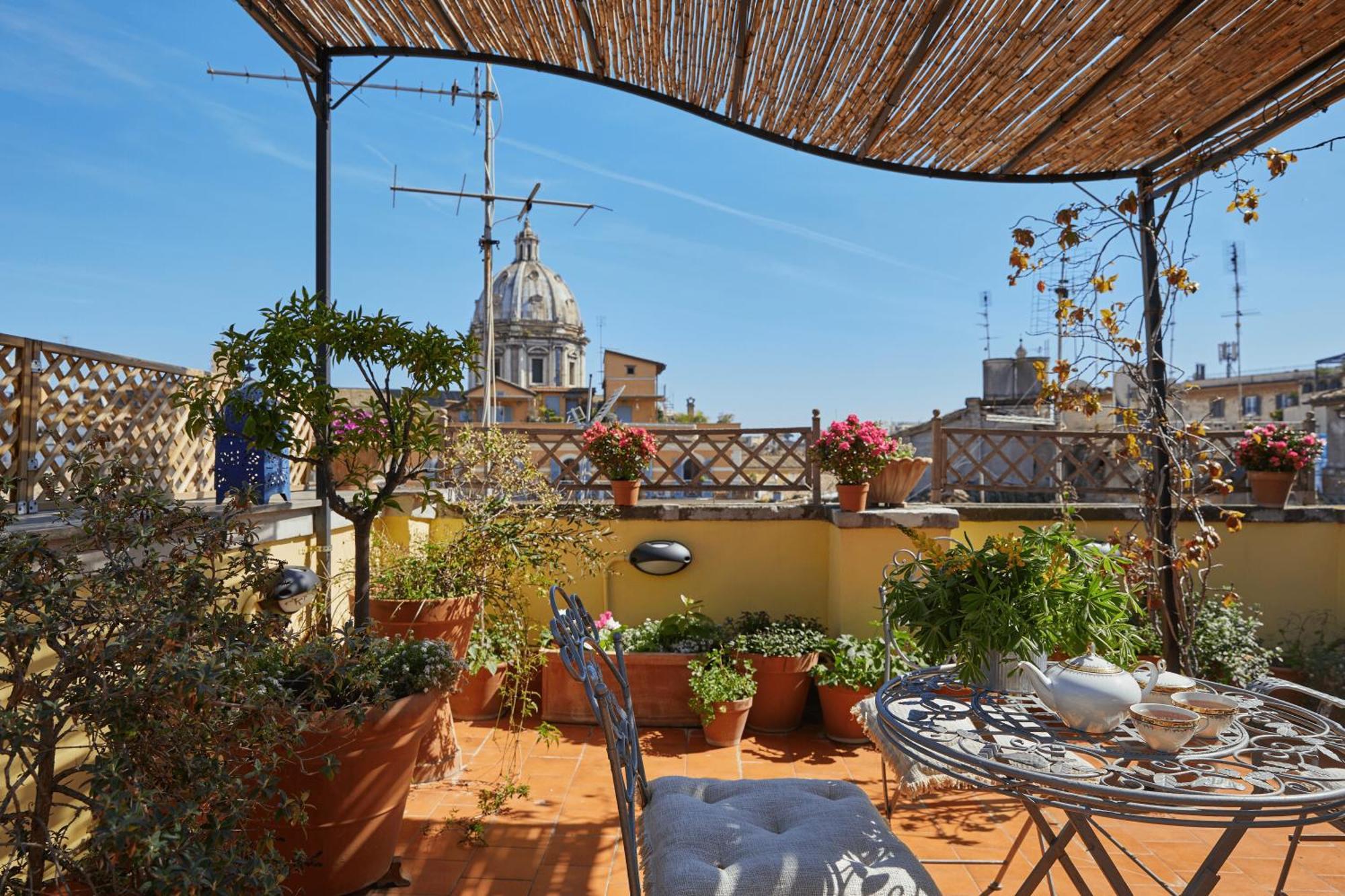 Trasteverehome - Attic Terrace Center Of Rome Baroque Exterior foto